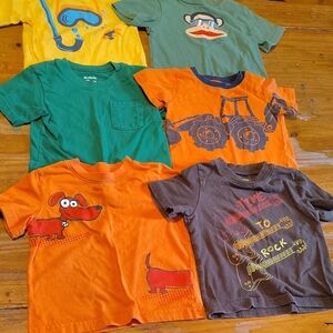 Orange and Green Kids T-Shirt Set